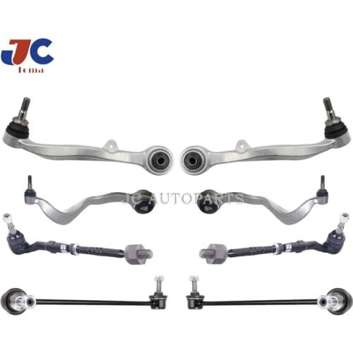 8PCS/SET Suspension Control Arm For BM W E63 E65 E66 Front Lower Aluminum Control Arm Ball Joint Tie Rod 31306781547