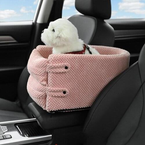 Car Central Control Dog Nest Pet Dog Cat Kennel Car Seats For Small Dogs Cat Accessories Artifact Cat Safety Seat Pet Car Mat