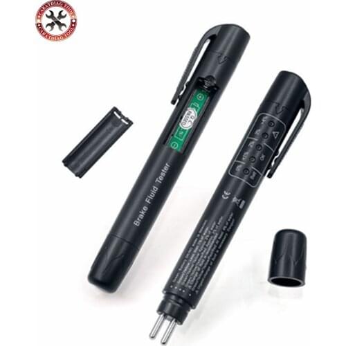 Auto Car Tester Brake Fluid Tester Check Fluid Quality 5LED Indicator For DOT3/DOT4 Diagnostic Testing Automotive MINI Pen