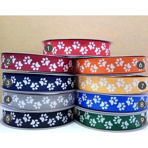 Free shipping 50 yard dots gold foil chevron printed grosgrain ribbon