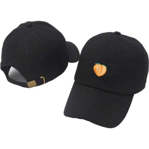 Peach Dad Hat For Women Embroidery Peachy Baseball Cap Hip Hop Streetwear Cotton Snapback Men Cap Casual Kpop Cap