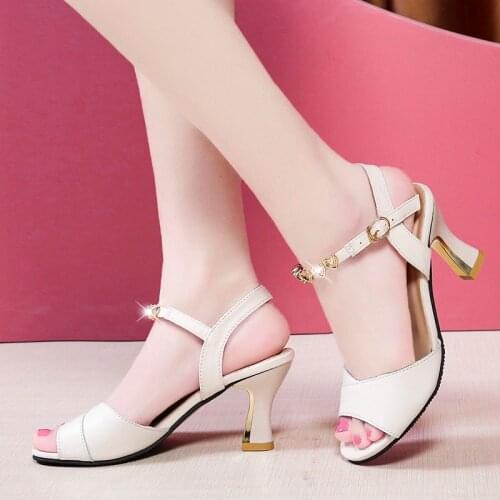 Sexy Platform Sandals High Heels Summer Shoes Woman Ladies Summer Sandals block heel shoes sandalias mujer 2021 gold silver