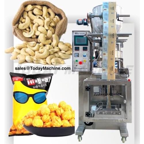 Factory Price Automatic Vertical Granule Popcorn Packaging Machine, popcorn snack kids fun filling sealing packing machine pouch
