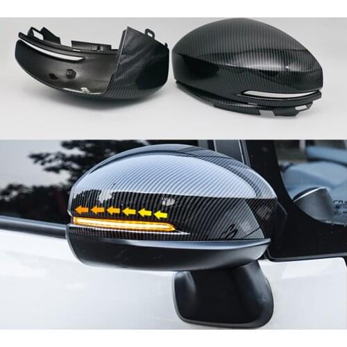 Rearview Mirror Cover Side Wing Rear View Mirror Case Covers Trim For Honda Fit Jazz 2014-2019 Rearview Mirror Cover