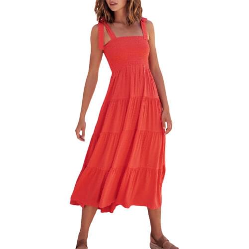 Летние платья миди Douhoow China At AliExpress