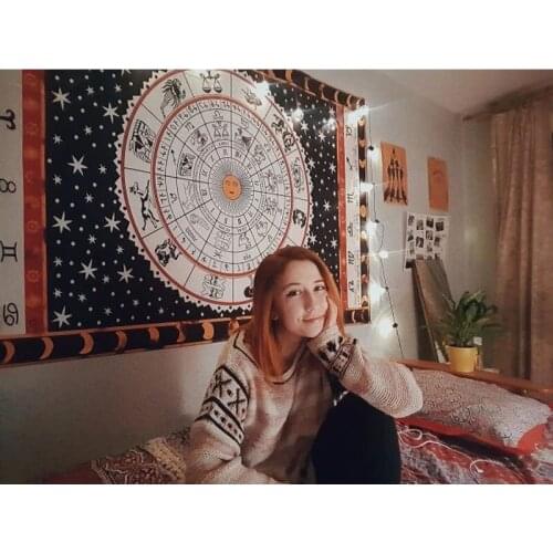 Twelve Constellations Light Luxury Decorative Painting American Hanging Paintings Nordic Restaurant Bedroom Murals Tapestry Hang