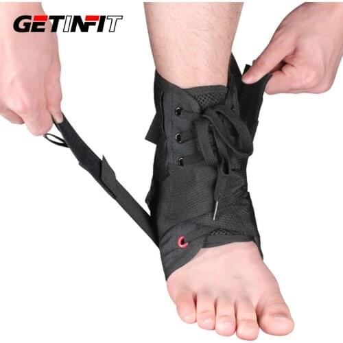 Getinfit Ankle Protector Support Sports Adjustable Straps Ankle Stabilizer Straps For Sprained Feet Compression Socks Protector