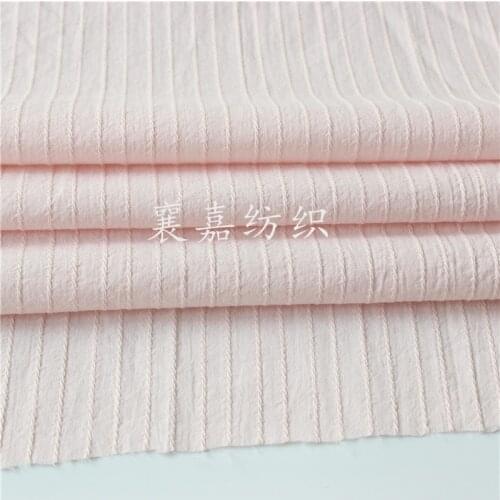 Cotton Fabric Pure Cotton Water Washing Jacquard Fabric Soft Breathable Shirt Fabric