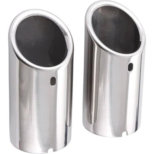 Chrome Auto Car Stainless Steel Exhaust Pipe Muffler Tip Tail Pipe