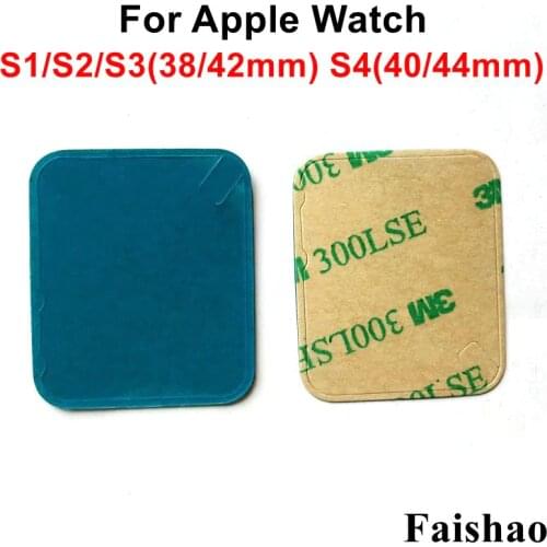 FaiShao 2pcs/lot LCD Display Screen Adhesive Sticker For Apple Watch Series 1 2 3 4 38mm 42mm 40mm 44mm