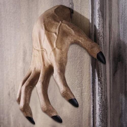 Horror Ghost Hand Wall Hanging Ornaments Creative Halloween Hand Model Decor for Home Indoor Wall Decoration Art Crafts