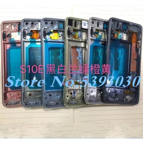 New Middle Frame Bezel Plate For Samsung Galaxy S10e SM-G970F/DS SM-G970U SM-G970WMetal Housing Middle Frame with Side Keys