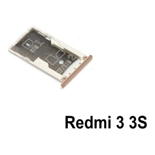 New SIM Card Tray Socket Slot Holder Adapters Replacement Parts for Xiaomi Redmi 3 3S 3X SIM & TF Card Tray Adapters