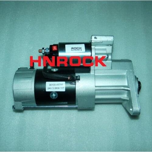 NEW HNROCK 24V STARTER 1250433 130-80203 151.545.114.000 36100-45700 600256 DRS1262 PXPSA-806 STA4570 UD02624S FOR HYUNDAI