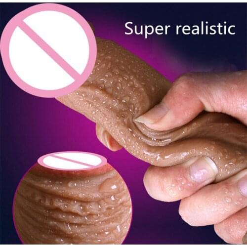 Big Huge Dildo Realistic Penis With Suction Cup Rubber Penis Sex Toys For Woman Masturbation Sex Products For Gay 18