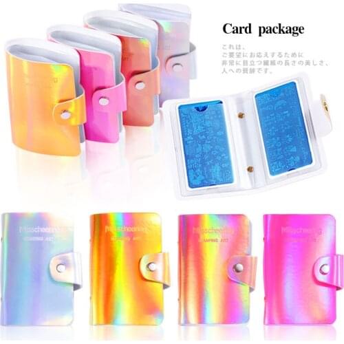 1Pcs Nails Stamping Template Laser Card Holder 2021 Card Storage Bag Accessories Fashion Template for Nail Design