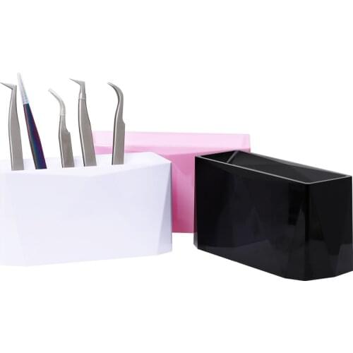 Acrylic Tweezers Storage Rack 6 Holes Eyelash Extension Tools Tweezers Organizer Nail Tattoo Beauty Tweezers Holder Tools