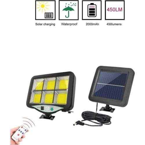 Seperable solar lamp LED wall lighting solar power lantern PIR Sensor outdoor indoor home waterproof Ip 65 garden Separated indo