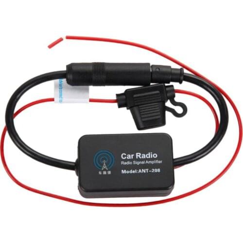 VODOOL FM 88-108MHz Car Antenna Signal Amp Booster Radio Amplifier automotive and Car Electronics Automobil Black Car Accessory