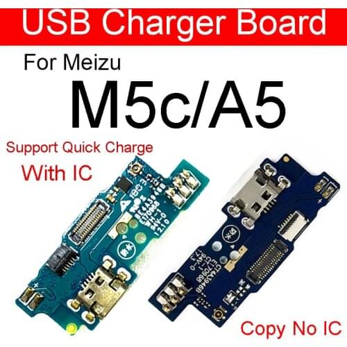 Charger USB Jack Dock Connector Board For Meizu Meilan Blue Charm A5 M710H M5c Charging Port Board Flex Cable Replacement Parts
