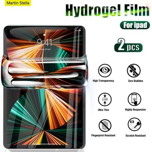 2pcs Tablet Screen Protector For Ipad Pro 11 12.9 2021 10.2 10.5 Hydrogel Film For Ipad Air Mini 5 4 2 3 1 2020 2018 No Glass