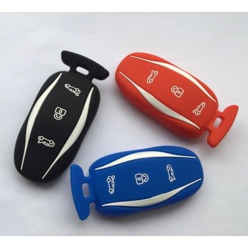 Key Protect Pocket Bag For Tesla Model S Remote FOB Shell Case Silicone Cover Keychain