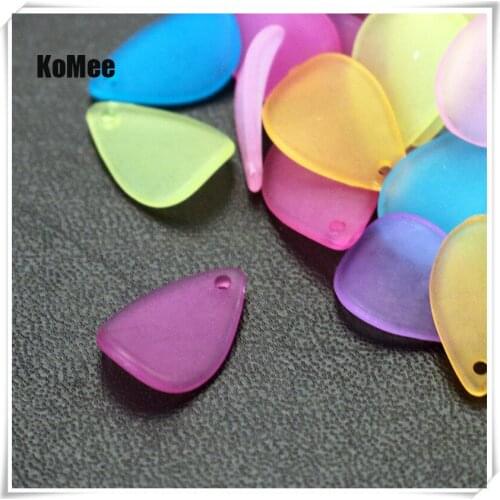 Acrylic Plant Women Dangle Earrings Fresh Frosted Petals Earrings For Jewelry Making Diy 12*17cm more colors 500pcs Wholesale