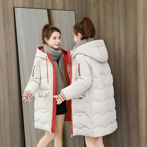 Winter Jacket Women High Quality Down Coat Hooded Warm 2020 Fashion Jacket Women Cotton Padded Parka Outwear Solid Female Coat