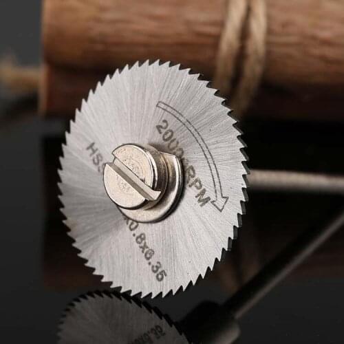 1 set 32mm Circular Saw Disc Wheeel Blades Cut Off For Drill Small Rotary Tool with 3.175mm Drill Mandrel Fine Precision Cuts