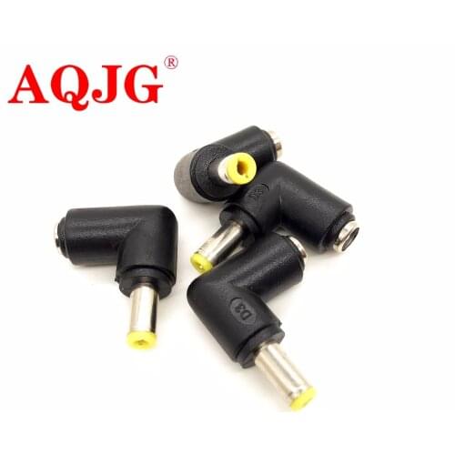 1pcs 5.5x2.5 mm female to 5.5x2.5 mm male DC Power Plug 90 Degrees L Type Connector Adapter Laptop