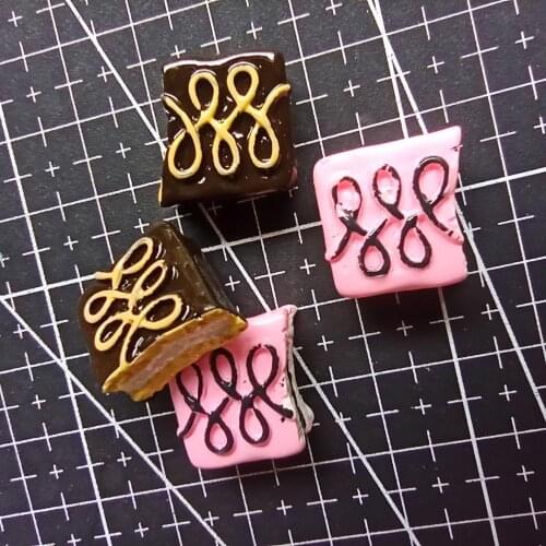 1pcs/lot resin flat back flower bread 16mm simulation of food Cabochon Scrapbook DIY phone decoration