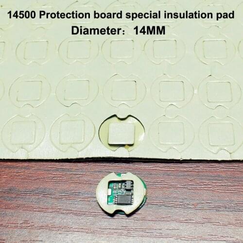 100pcs/lot 14500 Lithium Battery Pack High Temperature Insulation Double-sided Rubber Board Special Gasket