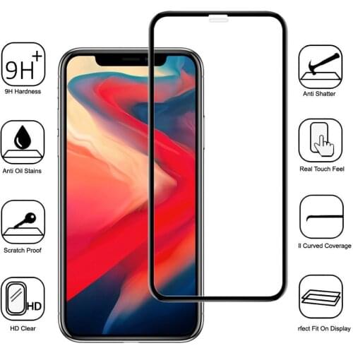 10D Full Cover Tempered Glass Phone Screen Protector Film for iPhone 11 Pro Max