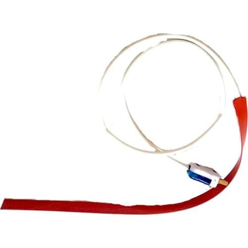 20*500*1.5mm 110v 70w silicone band heater for machine 1000mm lead wire with 2pins plug come out from middle of 20mm side