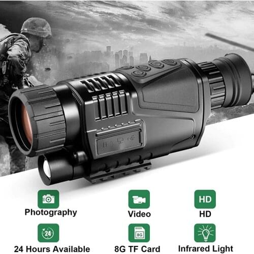5X40 Digital Night Vision Scope for Day & Night Hunting Monocular Telescope 200M Range Photography Viewing in the Full Darkness