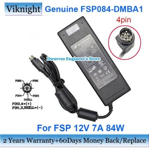 84W FSP084-DMCA1 FSP AC Adapter Power Supply 12V 7A FSP084-DMBA1 FSP084-DIBAN2 Laptop Charger 4PIN