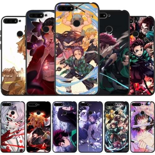 Demon slayer black Silicone Phone Case For honor 30 20 Pro 8 8X 9 10 20 Lite Mate 10 20 30 Lite Pro cover