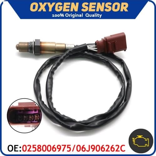 Air Fuel Ratio Sensor Lambda O2 Oxygen Sensor Probe 0258006975 Fit For Volkswagen Passat CC Audi Seat Skoda 2.0 TSI 06J906262C