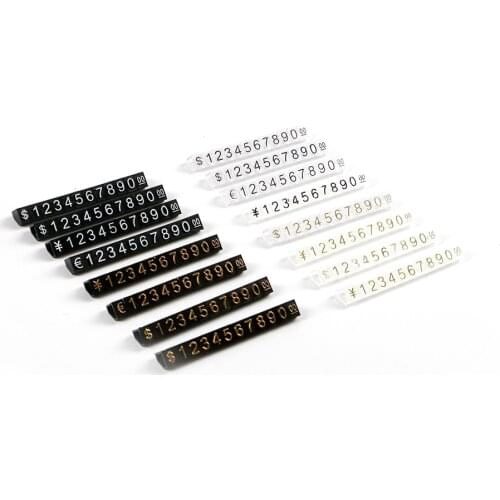 Dollars Adjustable Number Stand Watch Labels Cube Price Tags