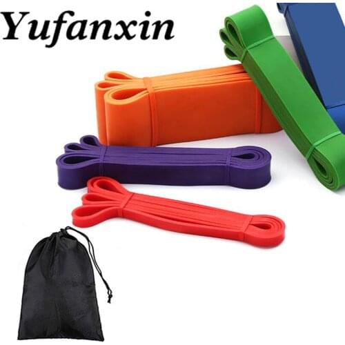 6 colors Yoga resistance Bands Rubber Outdoor Home Elastic Bands Pilates Sport Training pull up loop Workout Fitness Equipment