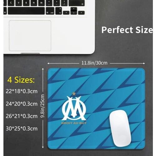 Olympique De Marseille Mouse Pad Soccer Olympique De Marseille American Football Sports
