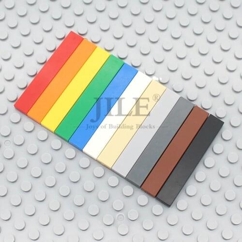 Moc Tiles 1x6 6636 Tablet DIY Creative Enlighten Block Bricks Bulk Set Compatible with Assembles Particles