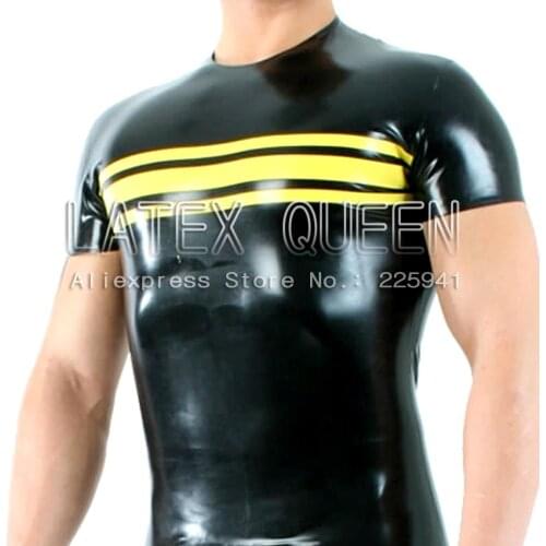 Men 's latex top T-shirt