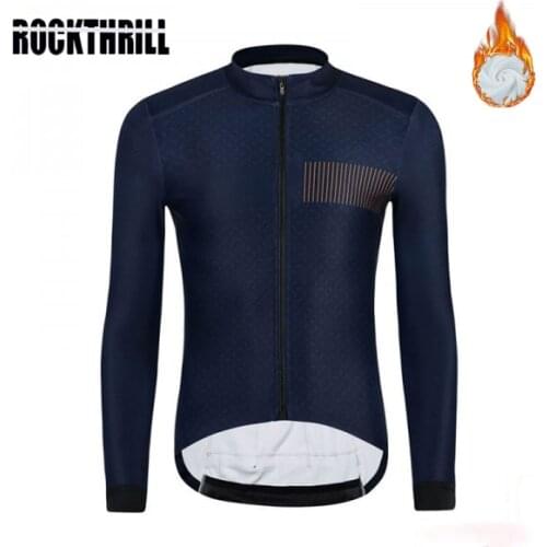 Cycling Jersey Winter thermal fleece Men long sleeve retro Pro DH MTB triathlon Clothing Ropa Ciclismo Maillot warm Bike tops