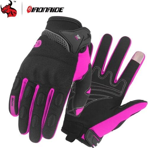 IRONRIDE Summer Sports Cycling Gloves Touch Screen Men Women Gloves Off-Road Motorbike Breathable Riding Full Finger Guantes