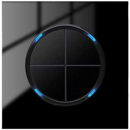 86 Type British 13A Toughened Glass Panel Switch for household use,Crystal Glass panel,Mirror LED Switch,Technology panel