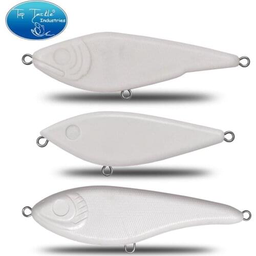 Jerk Bait Pencil Plastic Blank Unpainted Body Lure Bait Fishing Lure Jerkbait