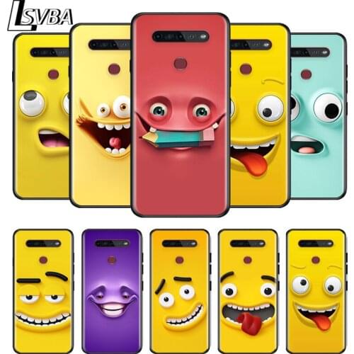 Cartoon Funny Expression Face For LG G8 V30 V35 V40 V50 V60 Q60 K40S K50S K41S K51S K61 K71 K22 K31 K42 K92 ThinQ Phone Case