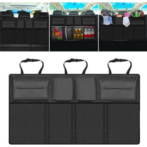 Back Seat Storage Bag Universal Car Organizer Trunk Rear Mesh Net Pocket