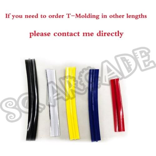 18mm Width red, Blue, Green, Black, White, Chrome T-Molding T Moulding Arcade MAME Game Cabinets